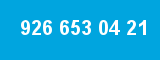 926 653 04 21 926 653 04 21